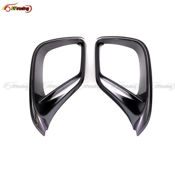Rocket Style Dry Carbon Fiber Front Bumper Vents for Mercedes Benz E63 2017-2020