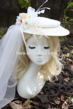 2016 new Europe American Wedding Sinamay Hat and veils SM-53