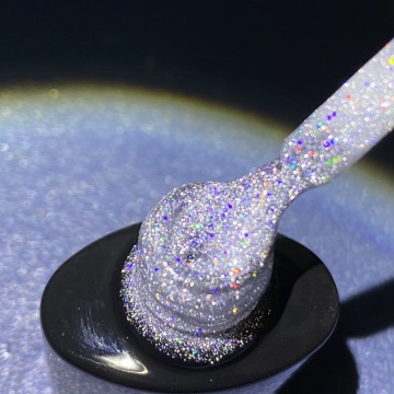 Diamond Shining Disco Top Coat - Reflective Glitter Shimmer Nail Finish