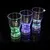 Light up Cola Glasses Flashing Blinking LED Cups Barware Bell Soda Glass Pop