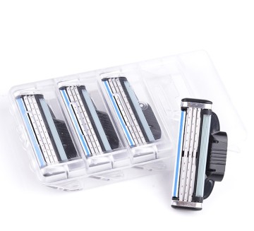 3-Layer Blade Razor Cartridge - 4 Pieces Package