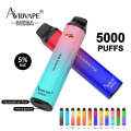 VENDA HOT AVIDVAPE Recarregável vape descartável 5000 Puffs