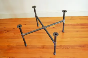 Structure low cross industrial furniture table feet