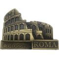 Custom 3D Antique Bronze Zinc Alloy Medium-sized Paper Souvenir Magnet Singapore Tourists Shape Style Fridge Magnetic Sticker
