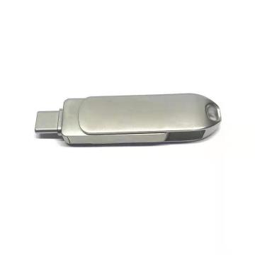 Поворотный металлический тип-C USB флэш-диск