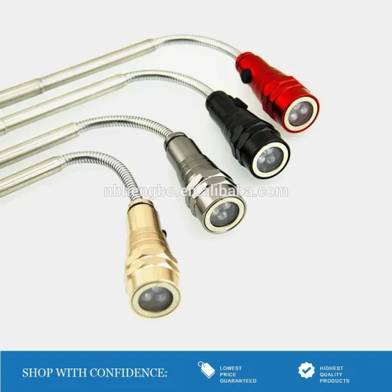 flexible 3 led torchs telescoping magnet led flashlight