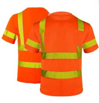 High Visibility Moisture Wicking short Sleeve Safety Shirt