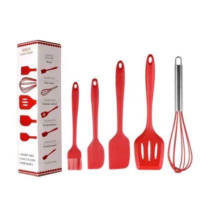 5pcs Silicone Cooking Utensils Set - Silicone Kitchenware & Kitchen Utensils