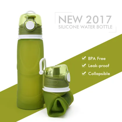 Outdoor sporting water bottles | silicone water bottles