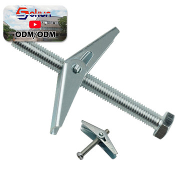 Din Standard 12mm Steel Fiberglass Toggle Bolt for Non-Metallic Surfaces: An Anchor Bolt in Inch & Metric System