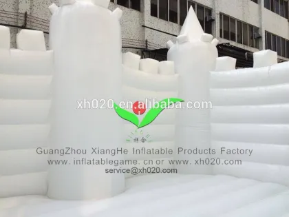 Commercial kids & Adult playground PVC Tarpaulin giant white castle