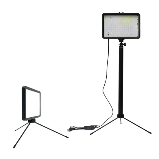 LED Light with Yellow/Blue/Purple Color Filters for Photography and Live Streaming