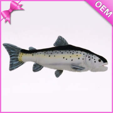 10" Length Stuffed Animal Toy Salmon Plush Fish, Salmon Plush Toy, Plush Toy Salmon