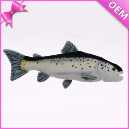 10" Length Stuffed Animal Toy Salmon Plush Fish, Salmon Plush Toy, Plush Toy Salmon