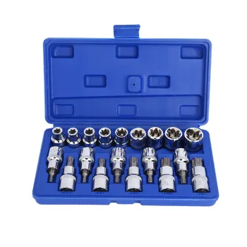 14pcs, 19pcs, 34pcs Hexagon E-Type Handle Socket Bits Set: Auto Repair, Electric Hand Drill, and Screwdriver Adaptable Kit
