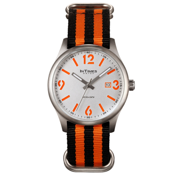 5 ATM Intimes Branded Watch Steel Case Nylon Band 5 Colors (IT-1066)