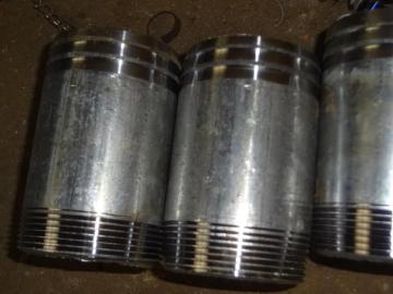 Acciaio al carbonio zincato nipplo filettato