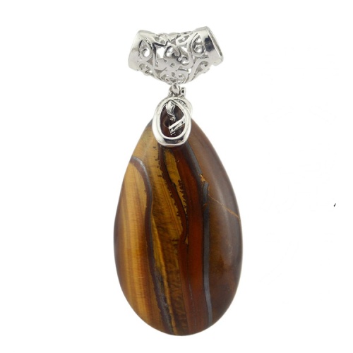 Natural Teardrop Quartz Crystal Stone Necklace Pendant Water Drop Healing Chakra Reiki Charms