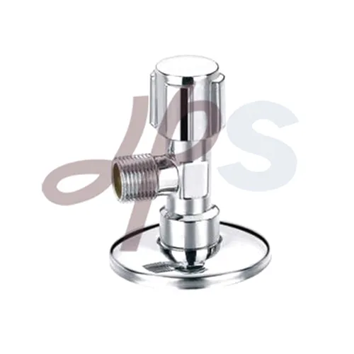 Brass angle type valve with plated chrome