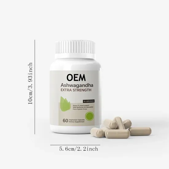 OEM Customized Private Label Ashwagandha Capsule for Stress & Mood Support