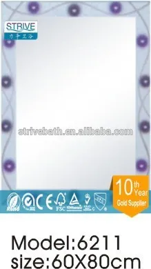 Dressing room mirror