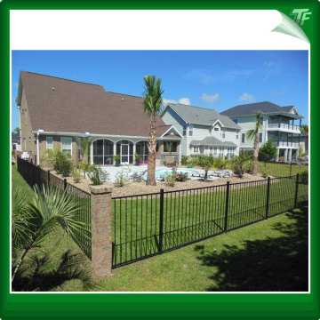 Crimped spear tubular garrison fencing