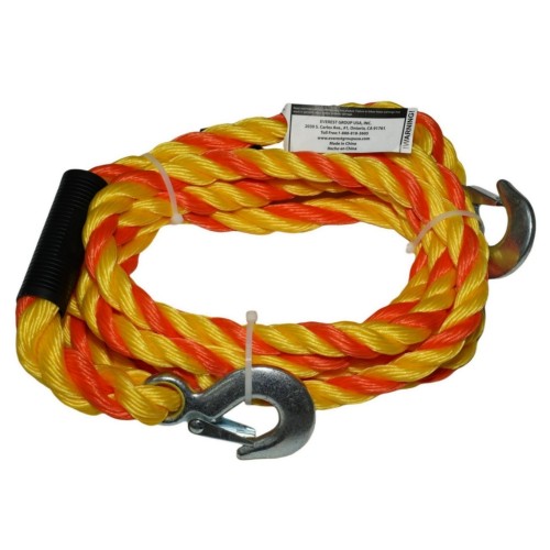 Tow rope with hooks