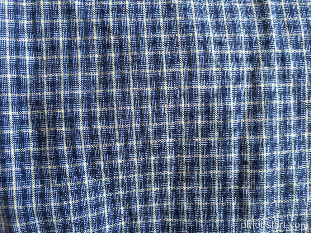 Koszula w kratę z przędzy bawełnianej