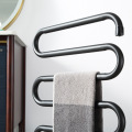 Multi-bend non-wrinkle towel heating rack