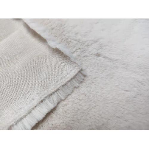 Tissu à tricot à toison à toison PV 100% polyester (semblable à un lapin)