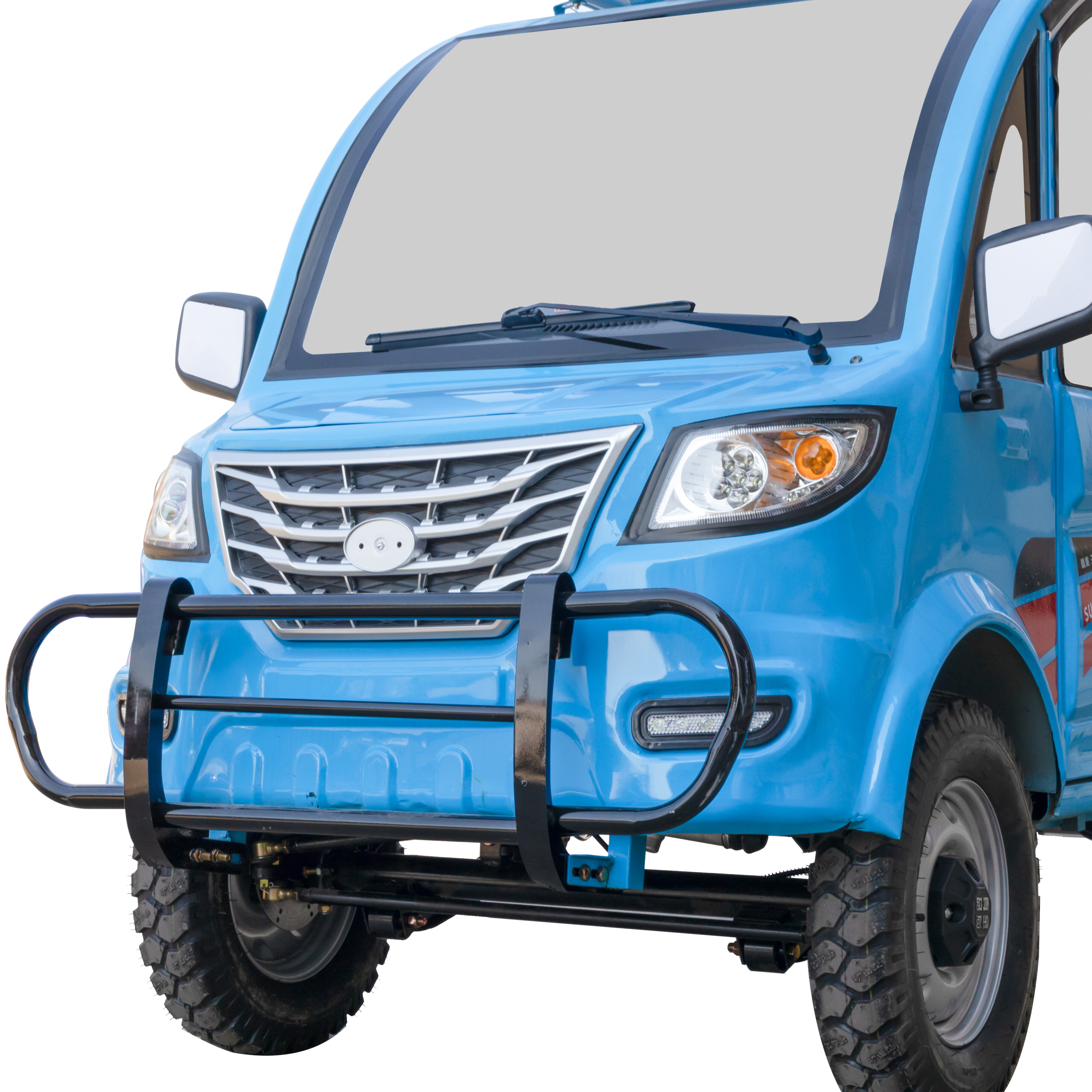 4 Wheel Half Enclosed Cargo Electric Tricycle