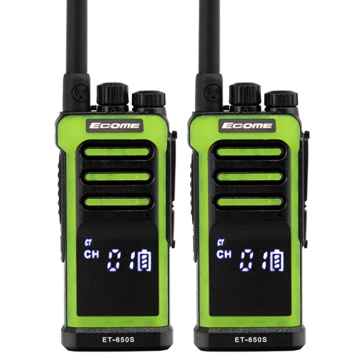 ECOME ET-650S analógico portátil larga distancia walkie talkie