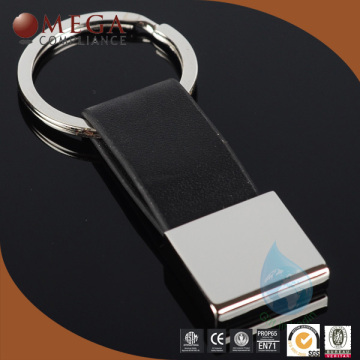 eiffel tower keychain of hot sale black pu leather keychain