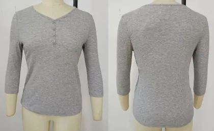 Grey Knitted Tight Sweater