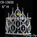 6 Inch Berlian Imitasi Perhiasan Diamond Bride Crown