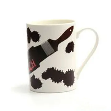 Porcelain Mug with decal printing, modern design mug