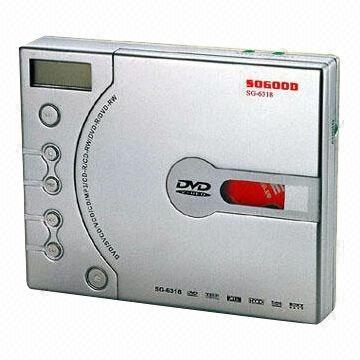 2.1CH Portable DVD Player with Full Function Remote Control, 500TVL Horizontal Resolution