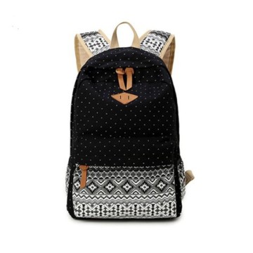 Dot casual lienzo moda lindo chicas simples mochila bolsa