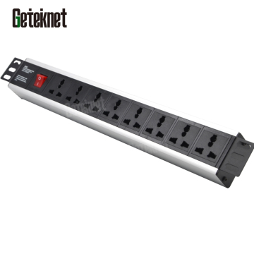 19\" 8-Port PDU Rack Mount Power Strip - 2M 1.5U 10A Power Distribution Unit