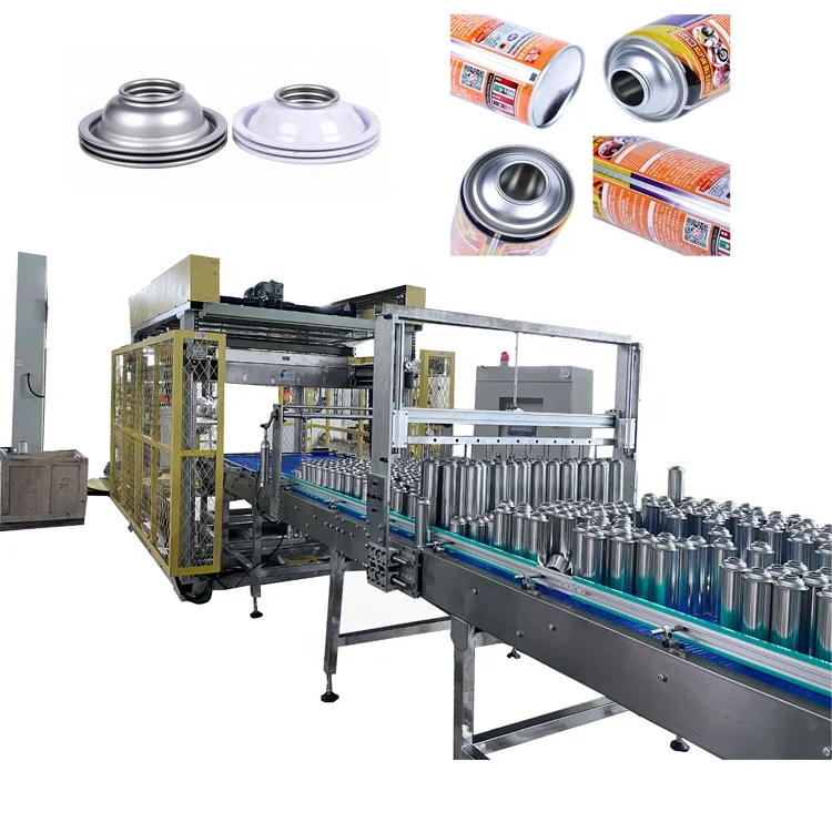 Automatic aerosol tin can making machine production line