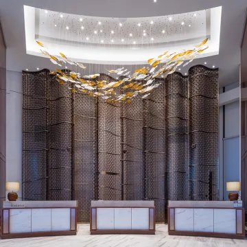 Modern Art Deco Crystal Customized Shopping Mall chandelier