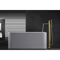 Floor Mounted Freestanding Bathtub Faucet With Sprayer