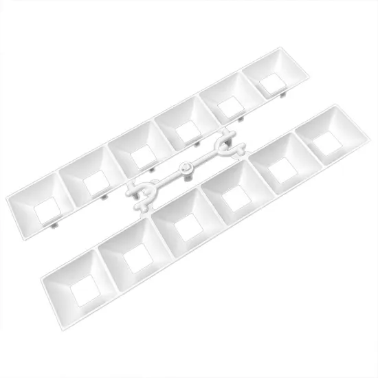 Customized Plastic LED Fluorescent Light Lamp Holder Reflector