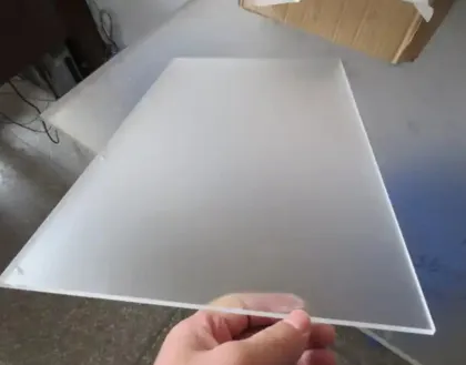 Custom Frosted Acrylic Plate For Lighting