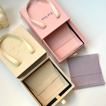 A1 High-End Jewelry Display Box with Microfiber Jewelry Bag, Pull-Out Box, Storage Drawer, and Paper Box