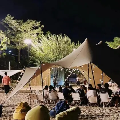 Mountain Sea Skydome Customized Large Outdoor Sunscreen Aluminum Alloy Canopy Tent