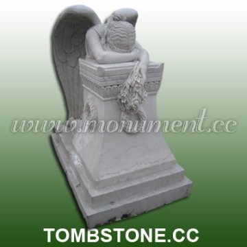 Marble Sweeping Angel Monument