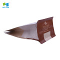 environmentally friendly PLA plastic coffee bag with degassing valve