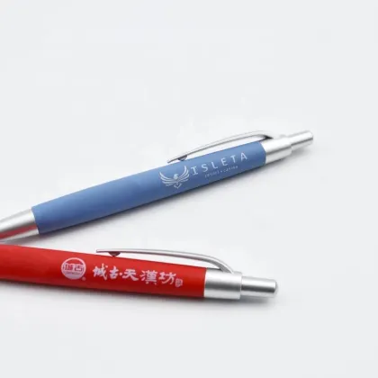 Westin Sheraton Hotel Custom Logo Soft Touch Rubber Finish Plastic Ballpoint Pen
