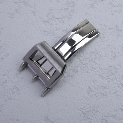 316L Stainless Steel Leather Wrist Bracelet Band Strap 18mm for IWC Pilot Watch